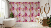 Contemporary Blush and Rose Paint Layers Wallpaper⁠