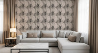 Neutral Impasto Layered Strokes Wallpaper⁠