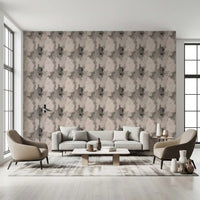 Neutral Impasto Layered Strokes Wallpaper⁠