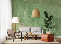 Verdant Marble Surface Wall Mural
