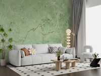 Sage Marble Vein Texture Wall Mural