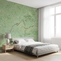 Sage Marble Vein Texture Wall Mural