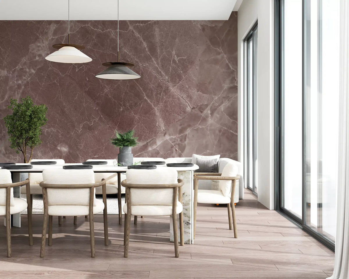 Rustic Earth Tones Marble Wall Mural