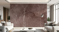 Rustic Earthy Brown Stone Slab Wall Mural