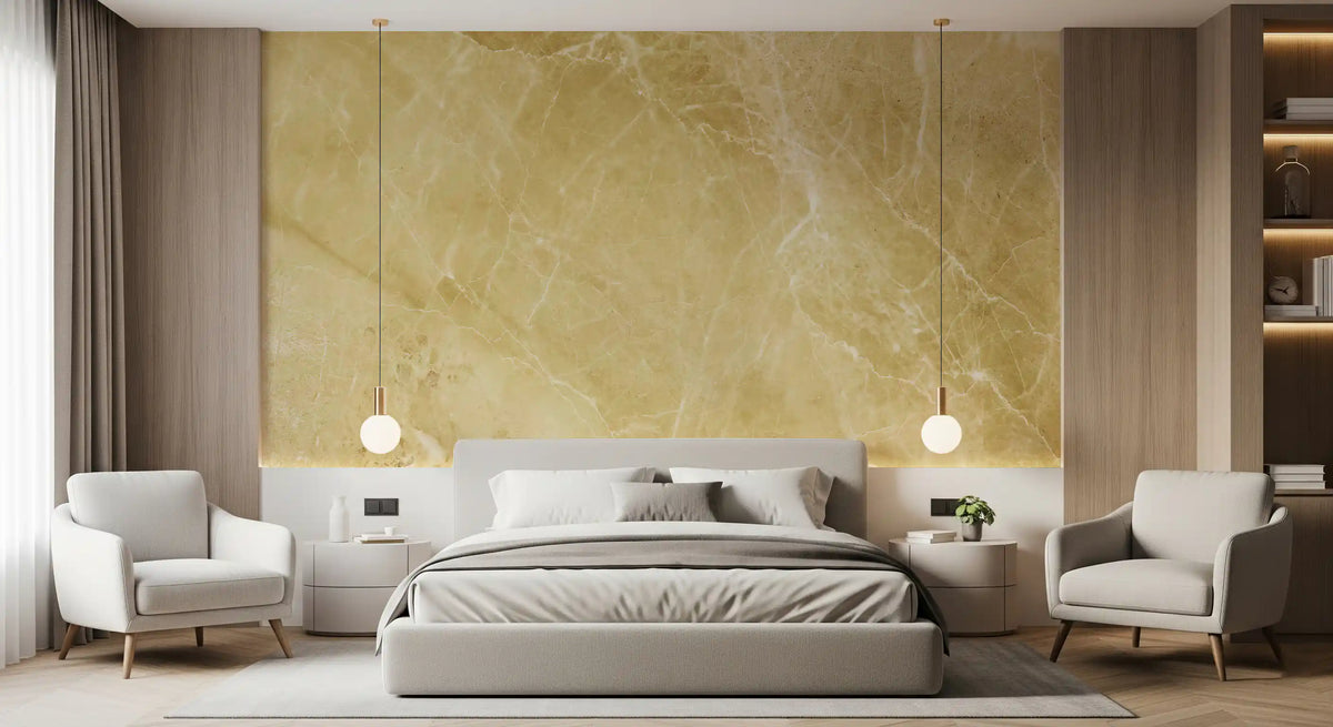 Golden Sand Marble Vein Wall Mural