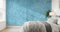 Serene Azure Marble Texture Wall Mural