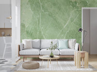 Emerald Stone Vein Texture Wall Mural
