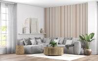 Modern Linear Rhythm in Neutral Tones Wallpaper⁠