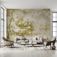 Rustic Sage Pastoral Garden Mural Wall Mural
