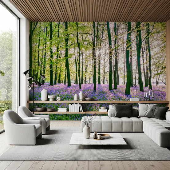 Spring Floral Forest Meadow Wall Mural