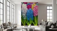 Hyacinth Petal Abstraction Wall Mural