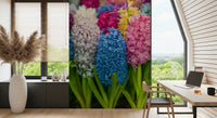 Hyacinth Petal Abstraction Wall Mural