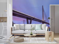 Forth Bridge Dusk Architecture Wall Mural