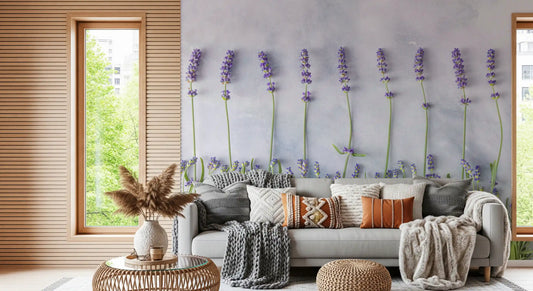 Minimalist Garden Herb Texture Wall Mural