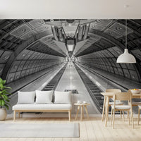 Geometric Transit Perspective Wall Mural