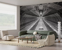 Geometric Transit Perspective Wall Mural