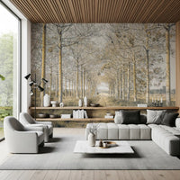 Rustic Forest Corridor Wall Mural