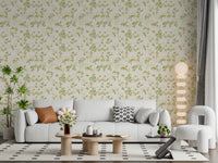 Soft Blush Petal Meadow Wallpaper⁠