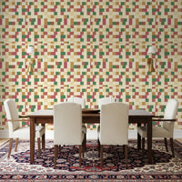 Abstract Block Mosaic Wallpaper⁠