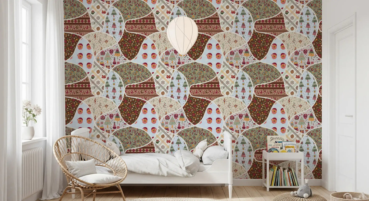 Nordic Noel Collage Wallpaper⁠
