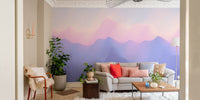Elegant Pink and Purple Ombre Wall Mural
