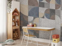 Textured Cement Abstract Geometric Wall Art
