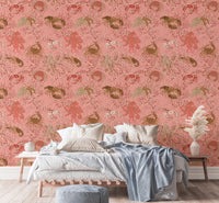 Vintage Oceanic mural wallpaper blending history and ocean beauty.
