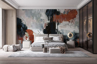 Brushstroke Art Wall Mural - Giffywalls