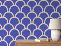 Scallop Purple Color Wallpaper - soft purple scallops