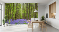 Springtime Woodland Floral Path Wall Mural