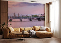 Thames Sunset Skyline Wall Mural