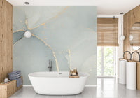 Minimalist Grey Alcohol Ink Pattern Mural
