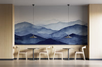 Watercolor Blue Mountain Wallpaper - Giffywalls