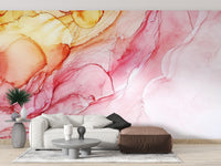 Flowing Abstract Alcohol Ink Wallpaper
