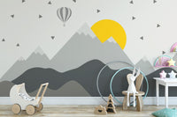 Dark Mountain with Stars in Sky Wallpaper Murals - Giffywalls