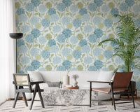 Dreamy Pastel Hydrangea Garden Wallpaper⁠