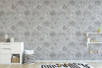 Artistic Vintage Flower Wallpaper Design
