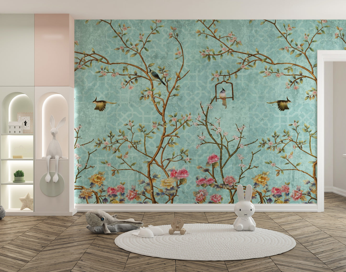 3D Vintage Chinoiseries Wallpaper Murals - Giffywalls