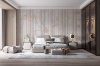 Cream Color Tree Wallpaper Mural - Giffywalls