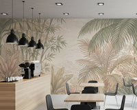 Misty Tropical Botanical Haven Wall Mural