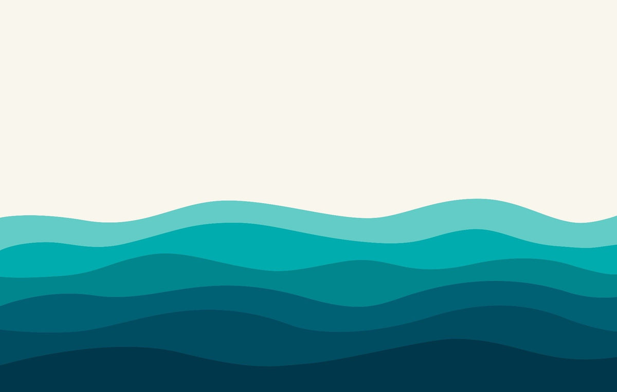 Blue Ocean Wave Wallpaper