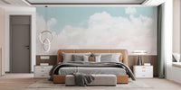 Serene clouds and sky wallpaper design