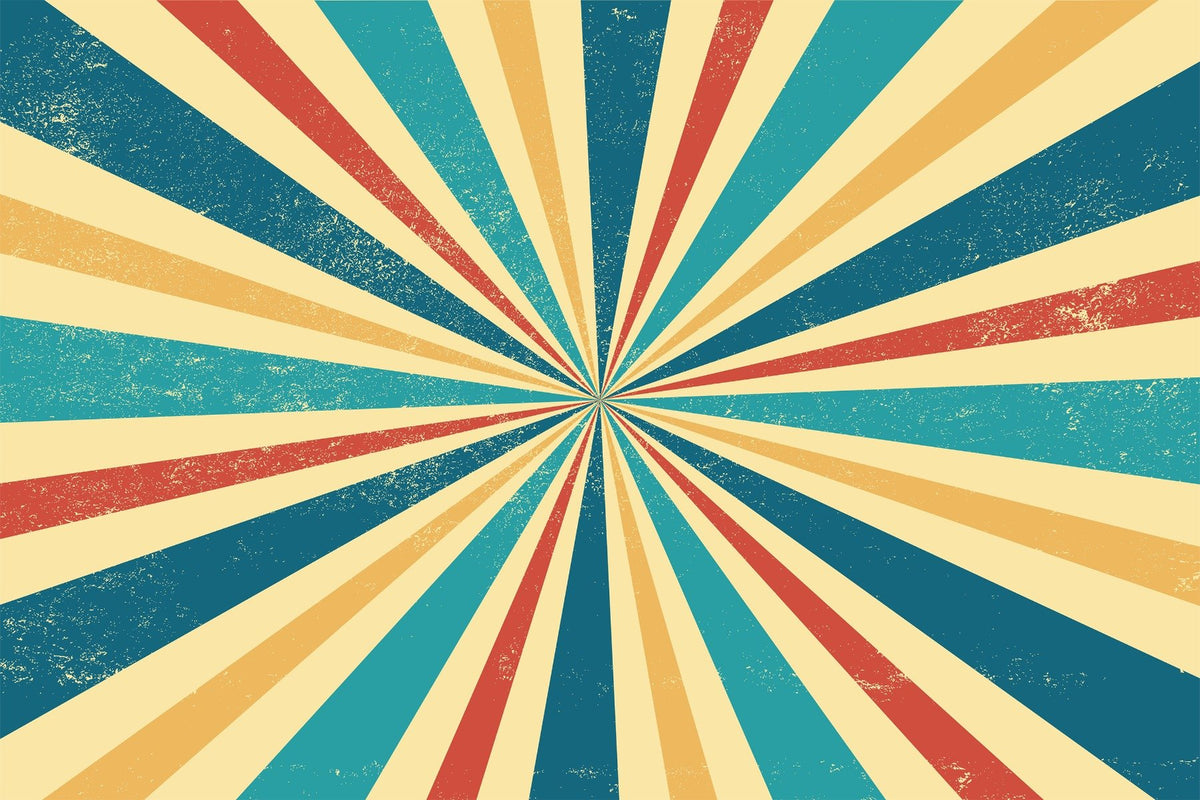 Retro Vintage Wallpaper Mural in your room — zoomed