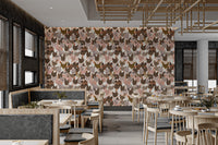 Stylish clucking wallpaper for modern interiors