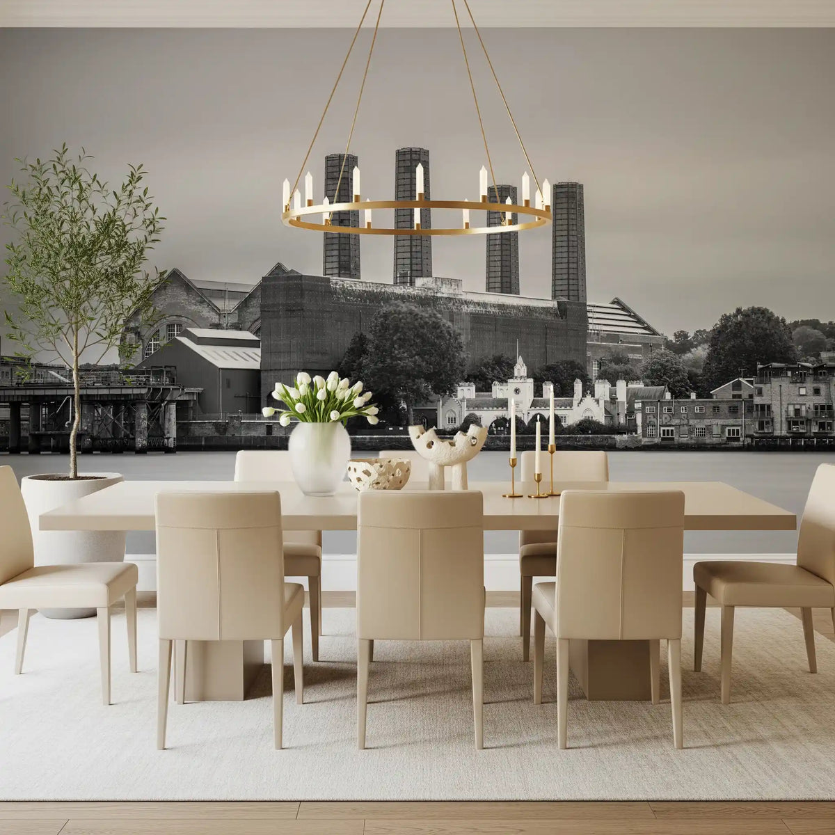 Greenwich Power Station Wall Mural