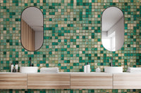 Reusable Faux Mosaic Tile Wallpaper for Spaces