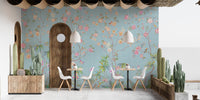 Classic Blue Chinoiserie Wallpaper
