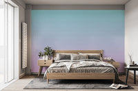 Pink and Blue Ombre Wallpaper Mural - Giffywalls