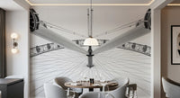 Architectural Steel Symmetry Wall Mural