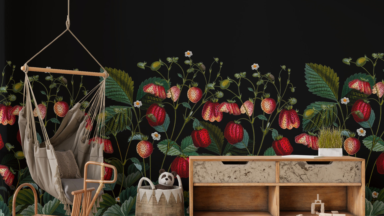 Delicate botanical pattern.

